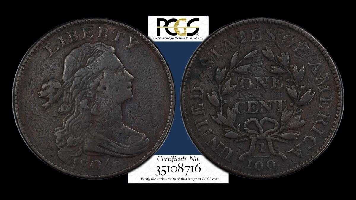 1804 Draped Bust Cent: Multiple Strike