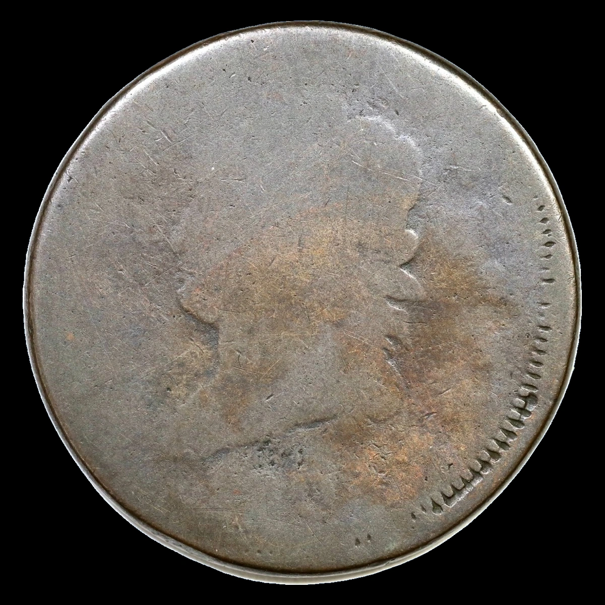 1808 Classic Head Cent: Off-Center Strike