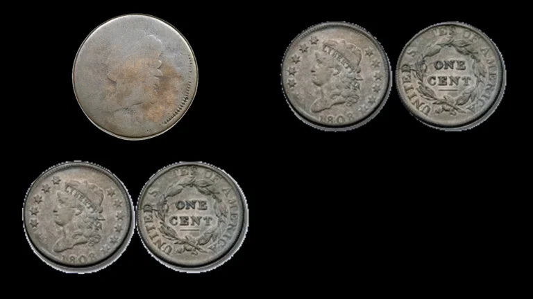 1808 Penny Errors — error coin photographs