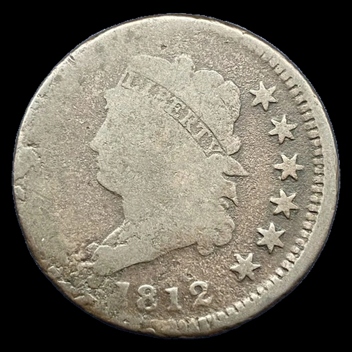 1812 Classic Head Cent: Misaligned Die