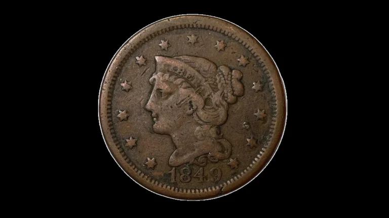 1849 Penny Errors — error coin photographs