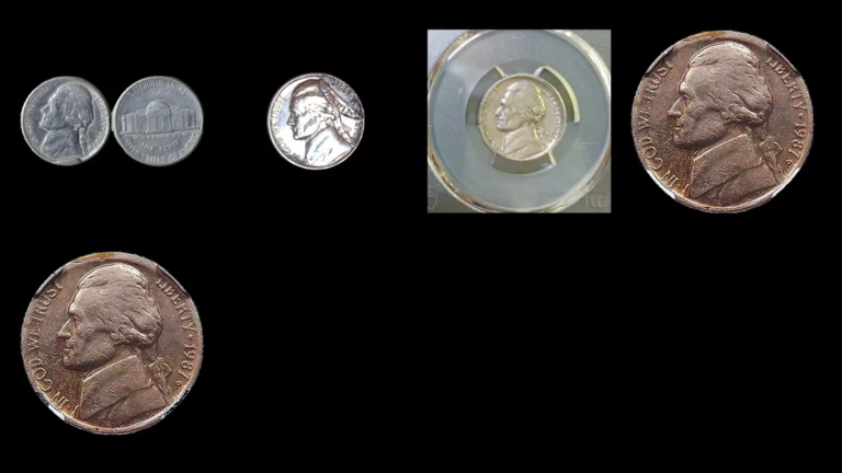 1987 Nickel Errors — error coin photographs
