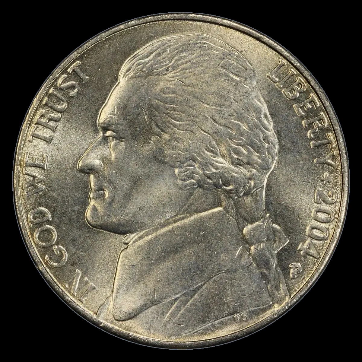 2004 Jefferson Nickel: Doubled Die Obverse