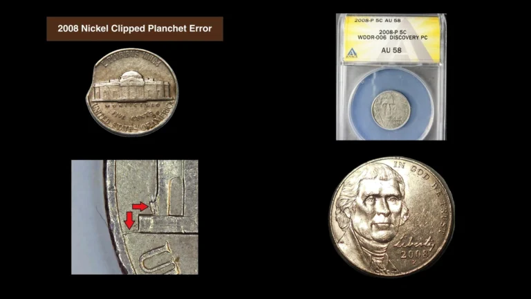 2008 Nickel Errors — error coin photographs