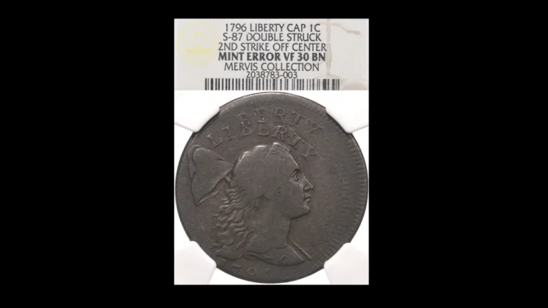 1796 Liberty Cap Penny Errors — error coin photographs