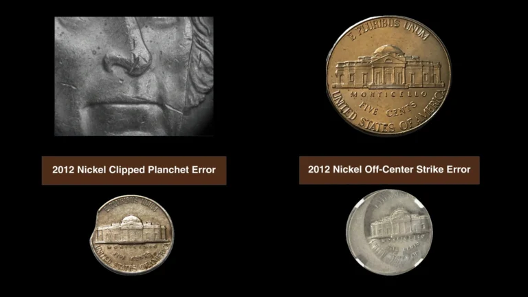 2012 Nickel Errors — error coin photographs