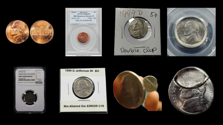 1999 Nickel Errors — error coin photographs