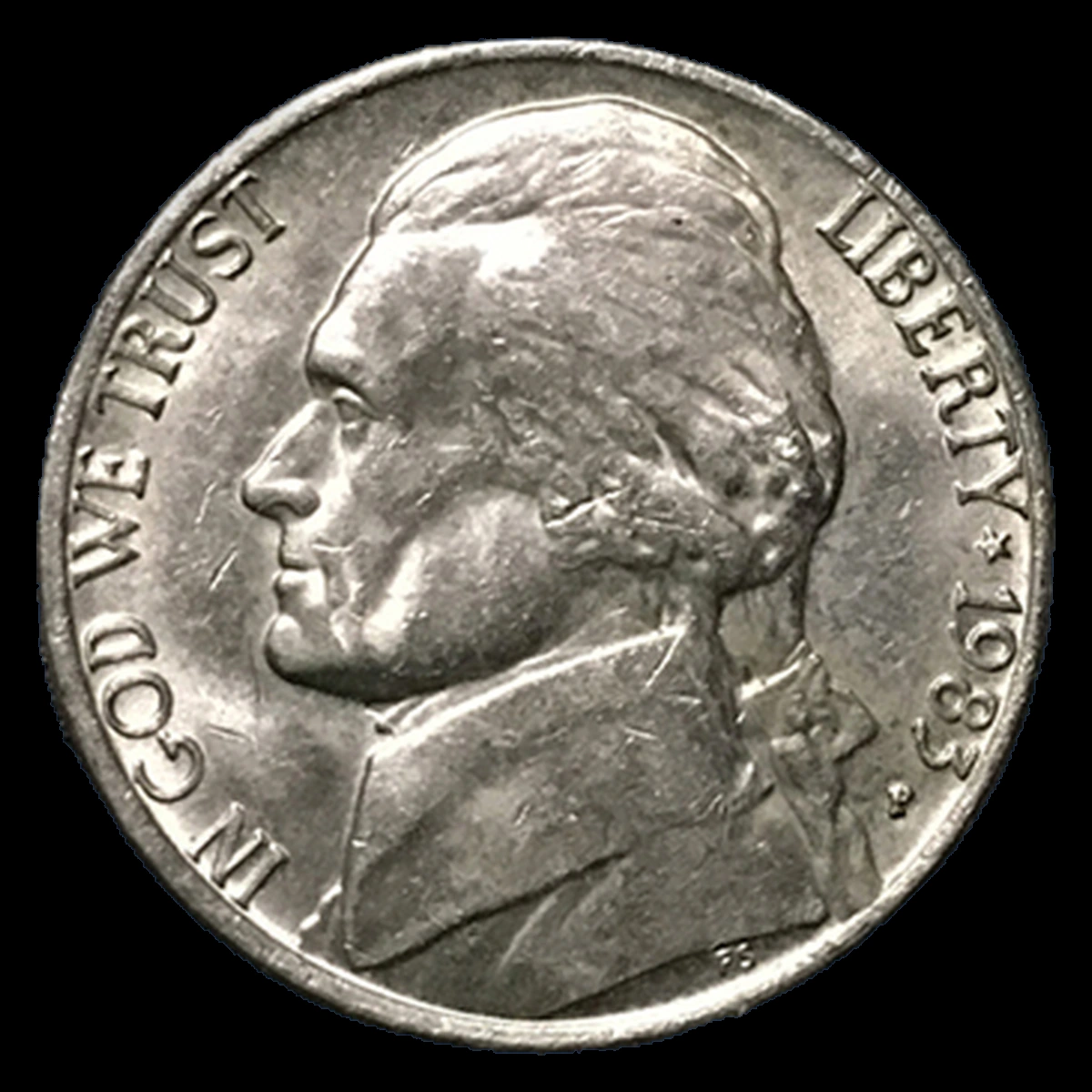 1983 Jefferson Nickel: Die Clash