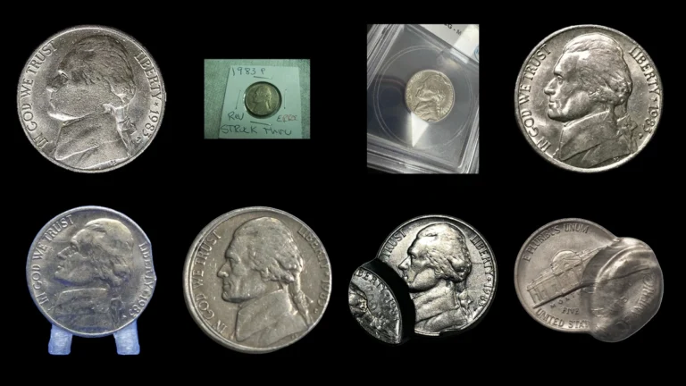 1983 Nickel Errors — error coin photographs