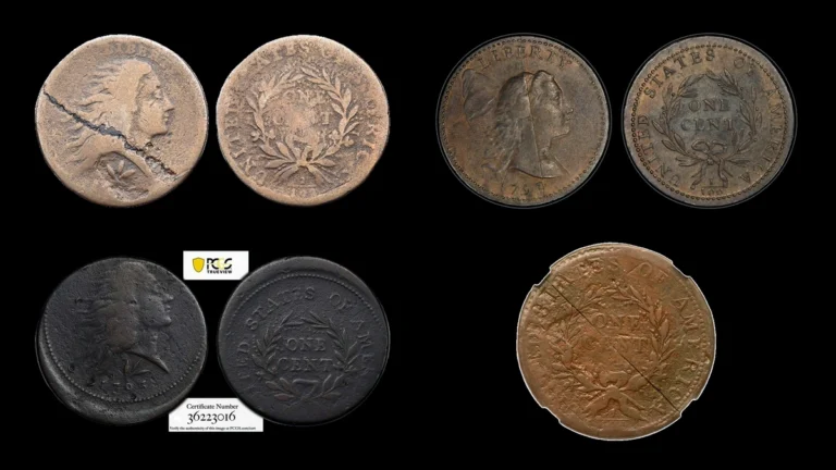 1793 Penny Errors — error coin photographs