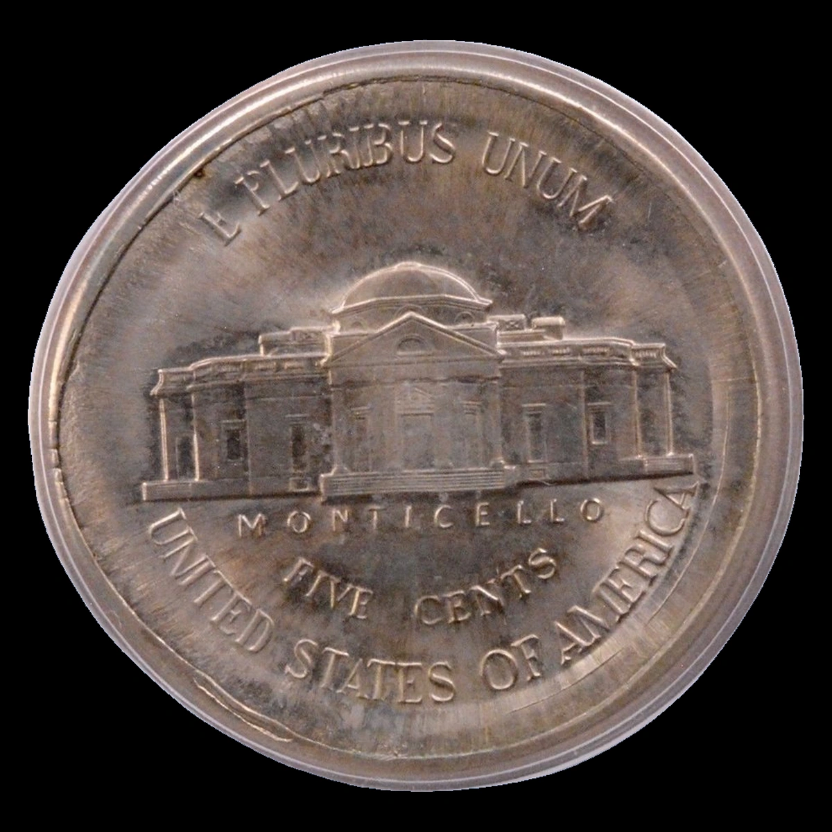 1996 Jefferson Nickel: Die Cap