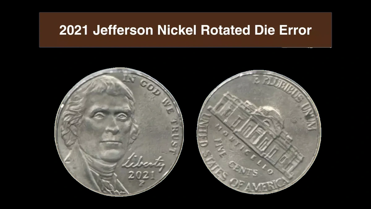 2021 Jefferson Nickel: Rotated Dies