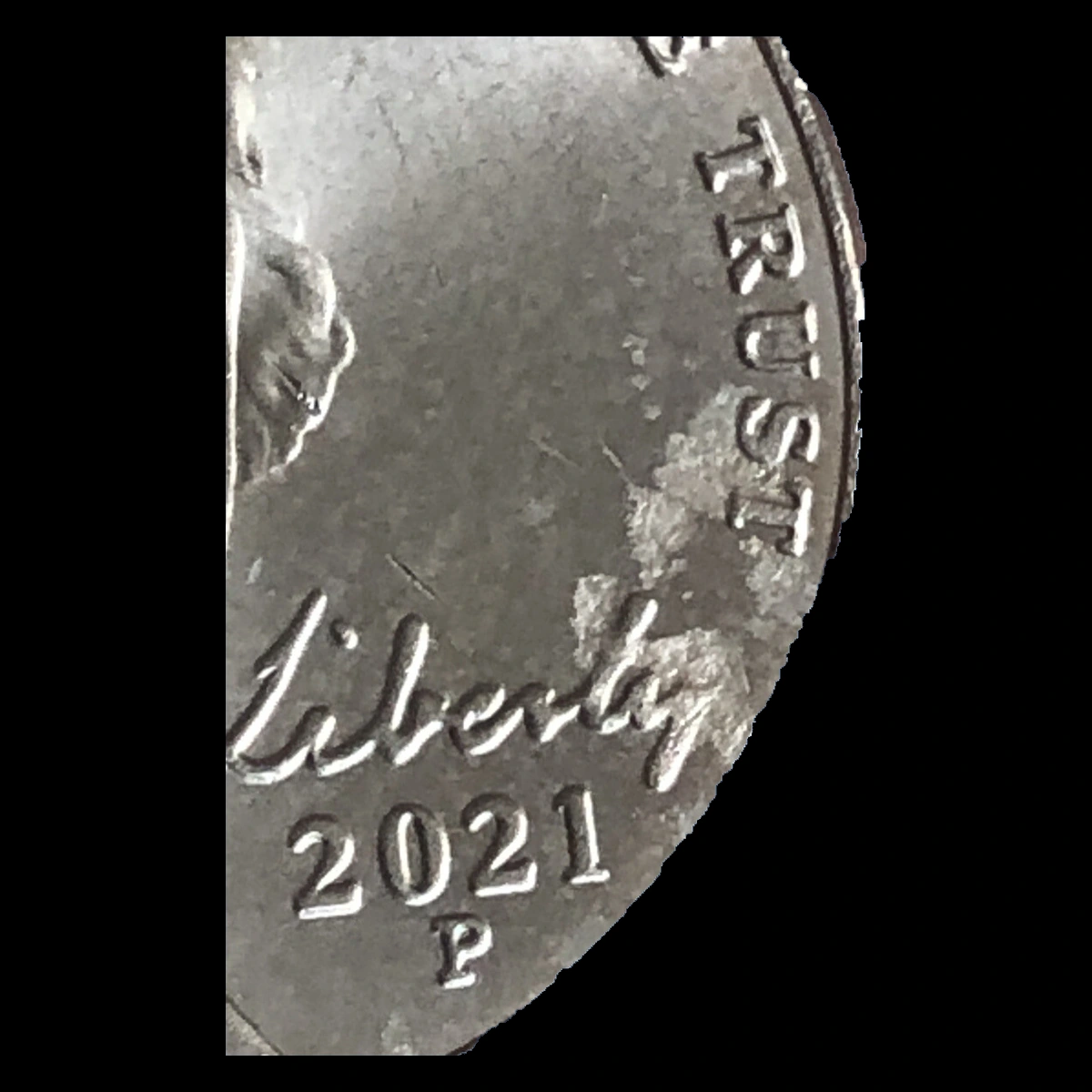 2021 Jefferson Nickel: Struck-Through Error