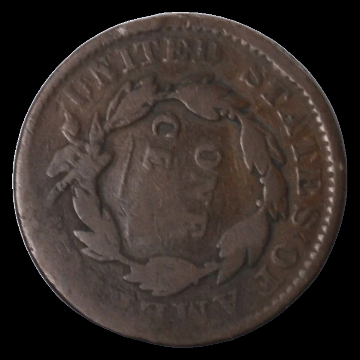 1834 Coronet Head Cent: Rotated Dies