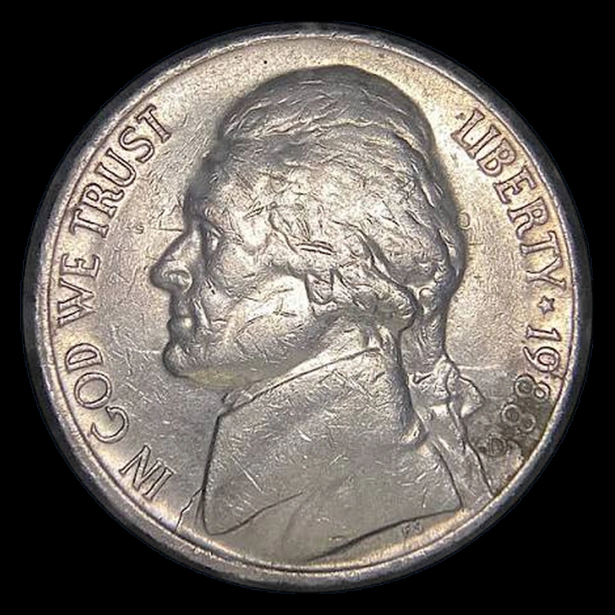 1988 Jefferson Nickel: Die Clash
