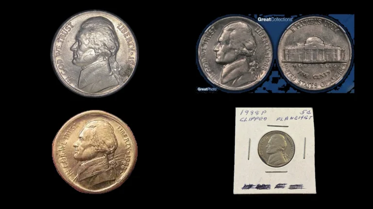 1988 Nickel Errors — error coin photographs