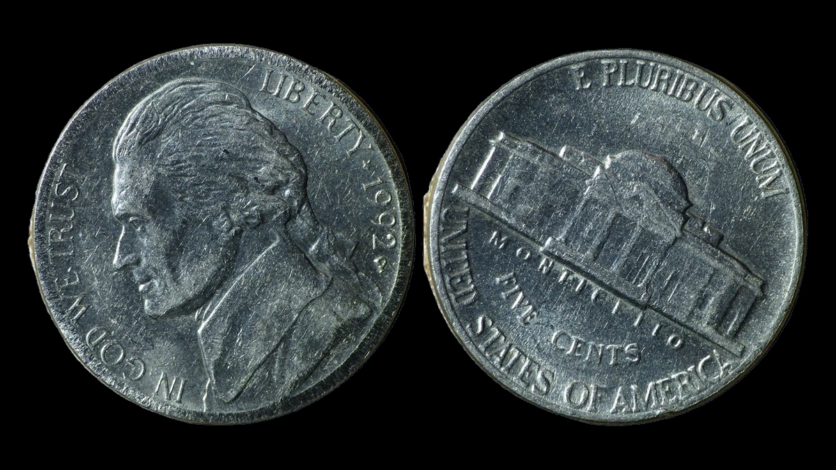 1992 Jefferson Nickel: Broadstrike