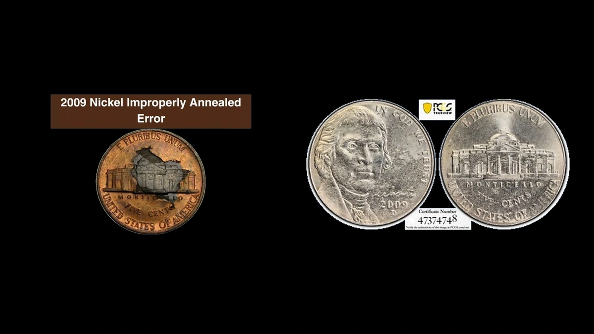 2009 Nickel Errors — error coin photographs