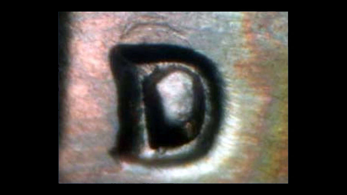 1963 Jefferson Nickel: Repunched Mintmark