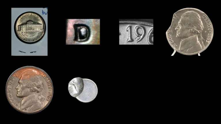 1963 Nickel Errors — error coin photographs