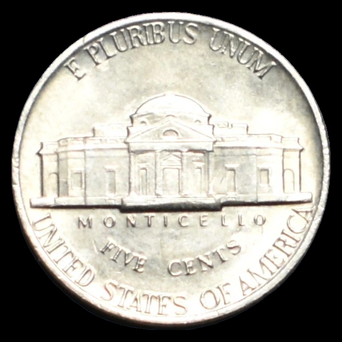 1980 Jefferson Nickel: Struck-Through Error