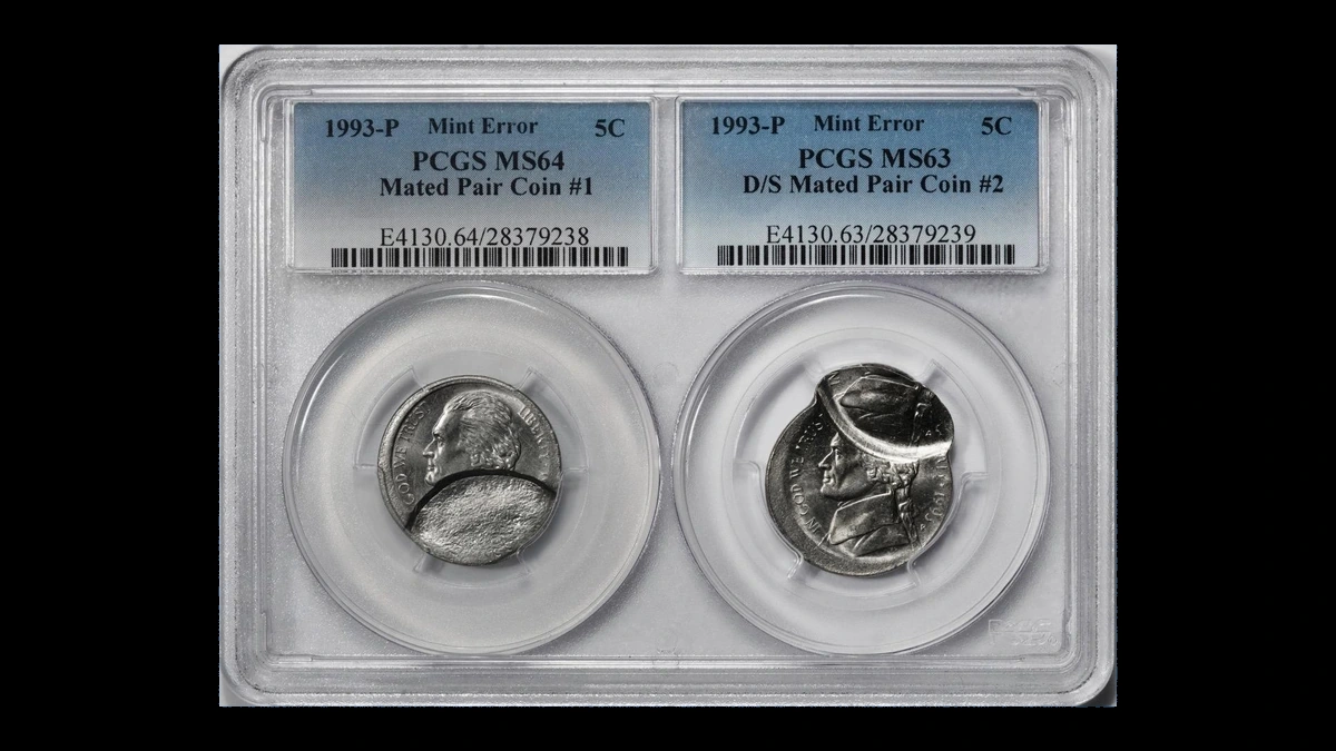 1993 Jefferson Nickel: Double / Multiple Strike