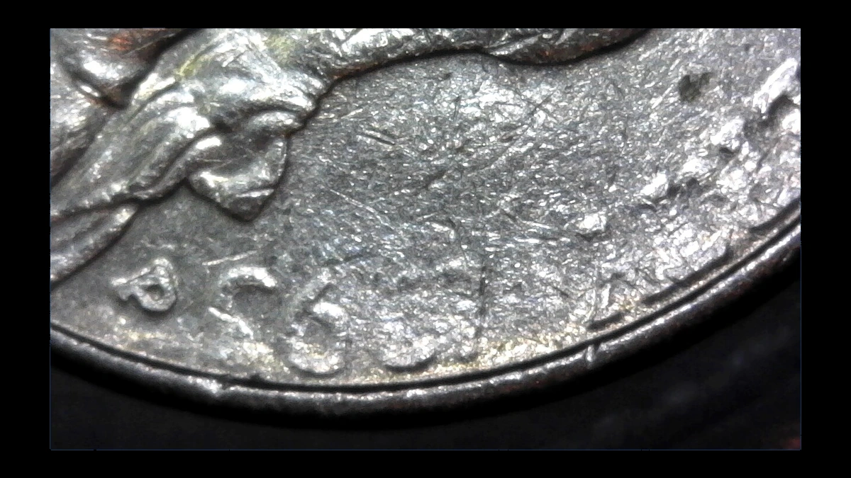 1993 Jefferson Nickel: Struck-Through Error