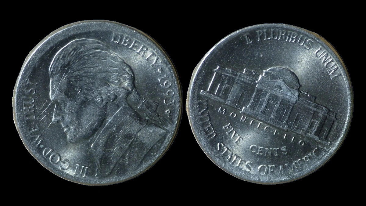 1993 Jefferson Nickel: Broadstrike