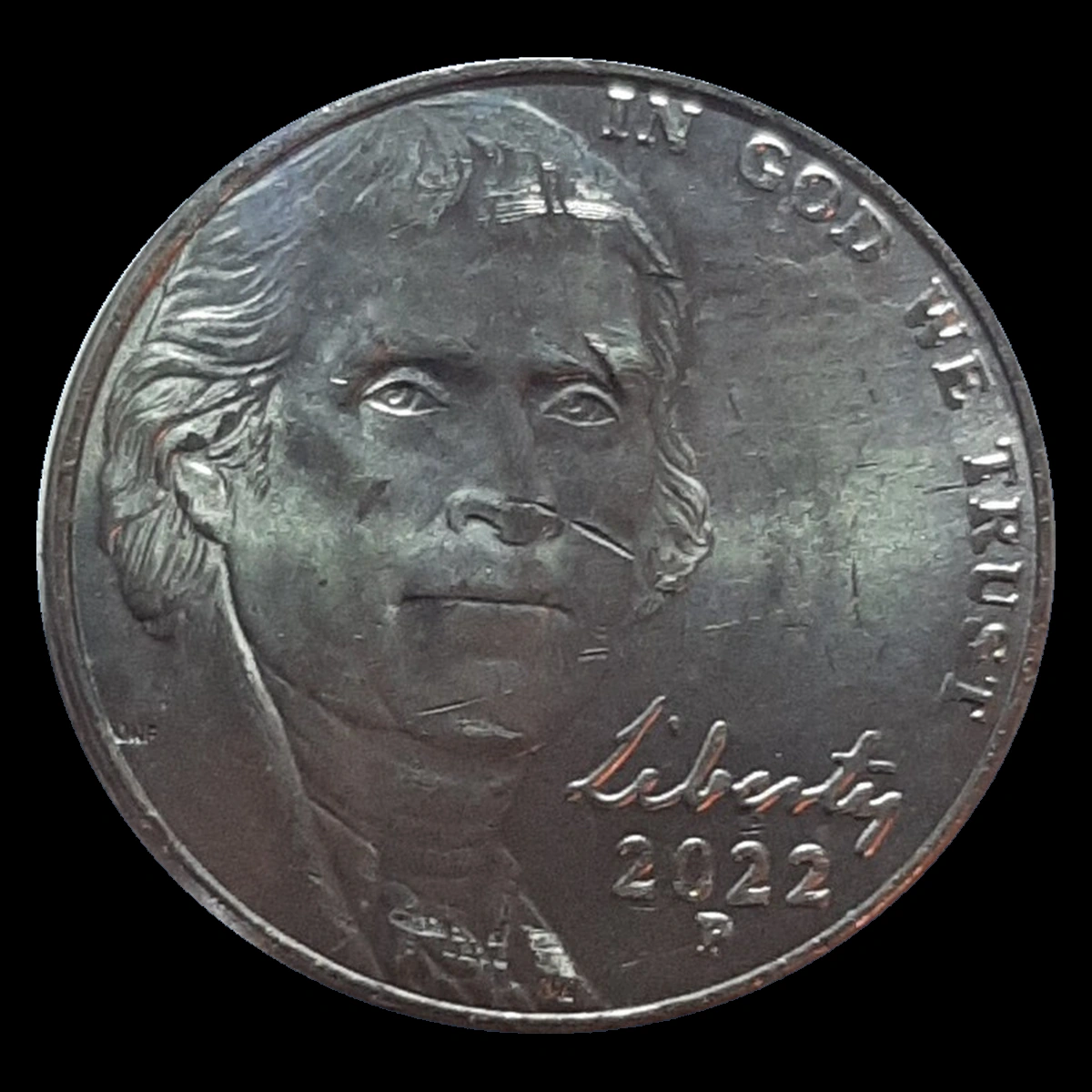 2022 Jefferson Nickel: Struck Through