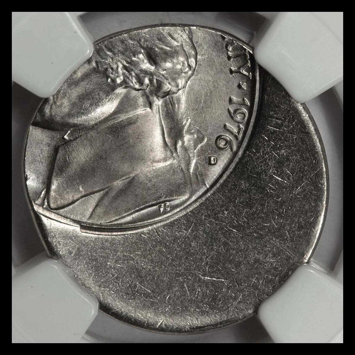 1976 Jefferson Nickel: Off-Center Strike