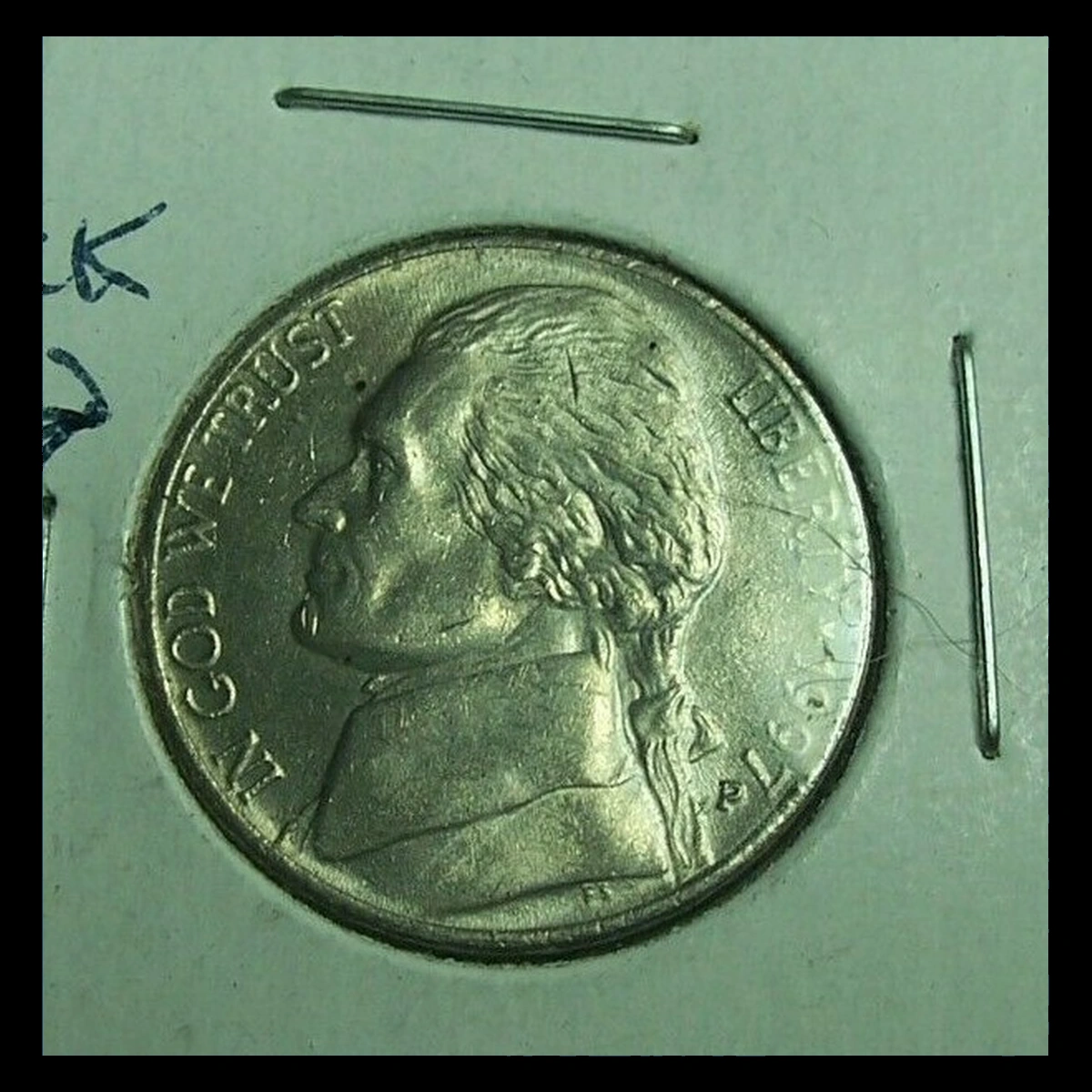 1997 Jefferson Nickel: Die Crack
