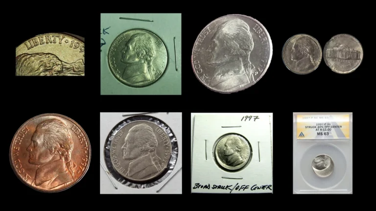 1997 Nickel Errors — error coin photographs