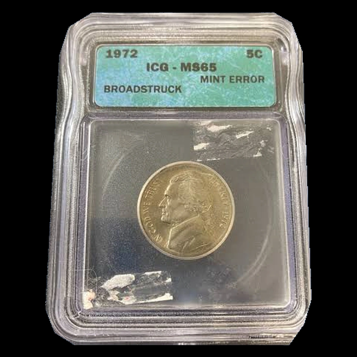 1972 Jefferson Nickel: Broadstrike