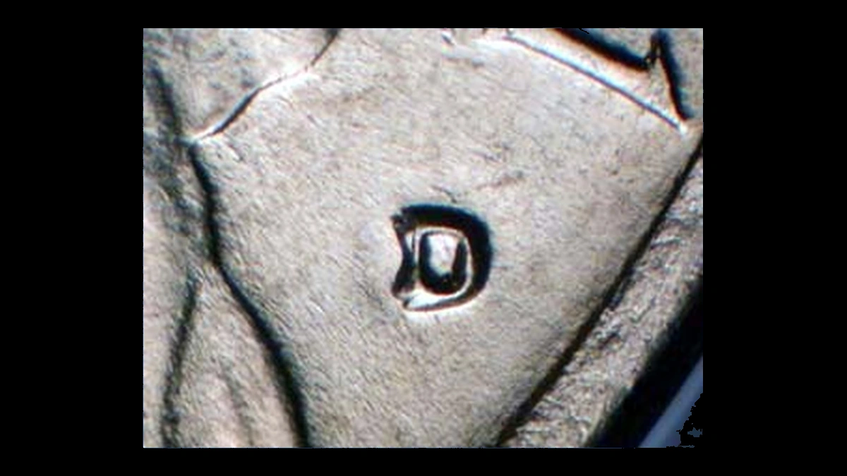 1971 Jefferson Nickel: Repunched Mintmark