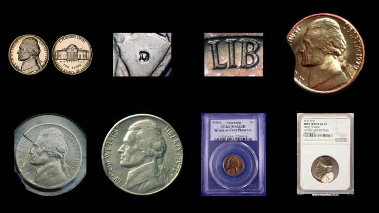 1971 Nickel Errors — error coin photographs
