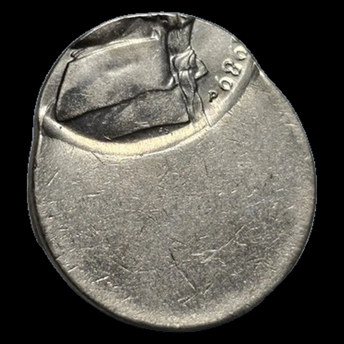 1989 Jefferson Nickel: Off-center strike