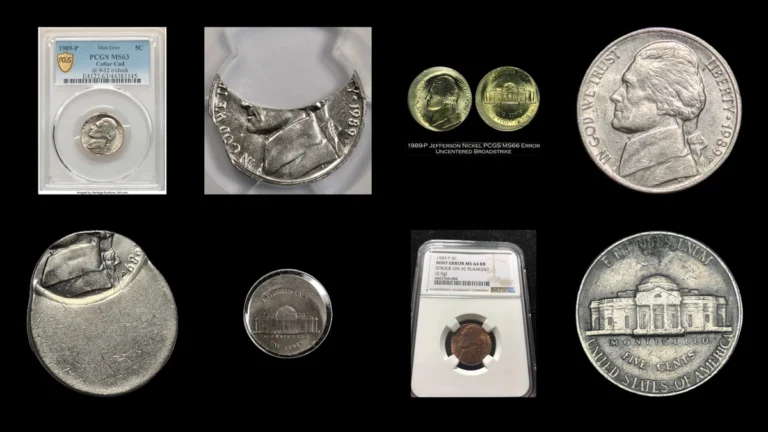 1989 Nickel Errors — error coin photographs