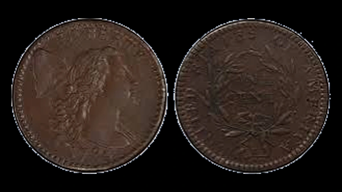 1794 Flowing Hair Large Cent: Repunched Date