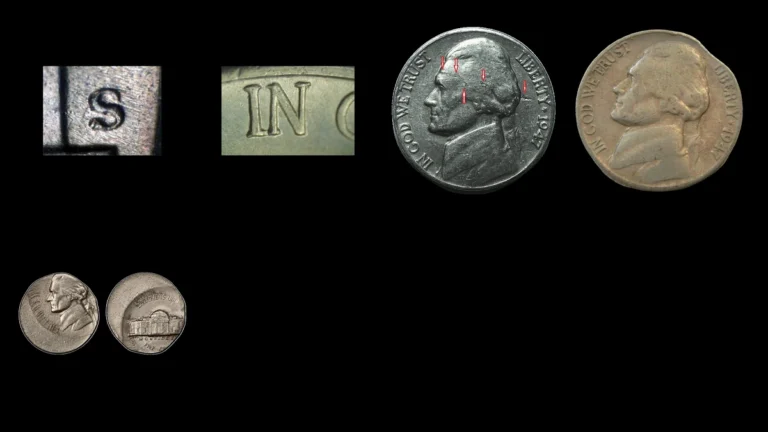 1947 Nickel Errors — error coin photographs