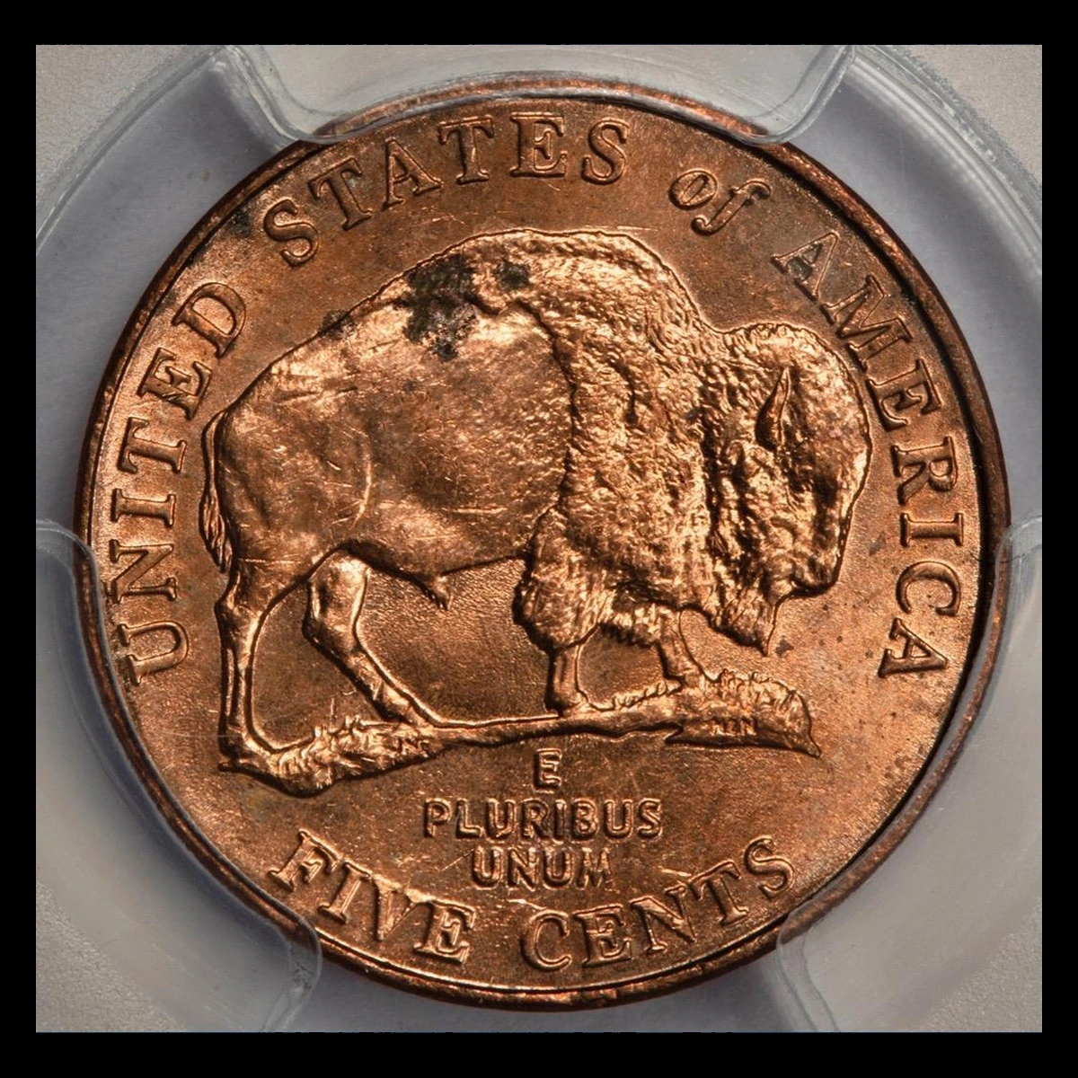 2005 Jefferson Nickel: Improperly annealed Bison blank