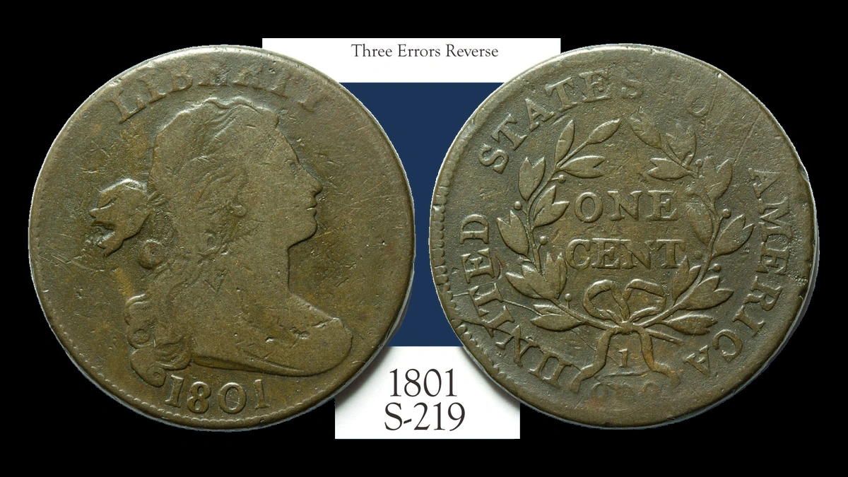 1801 Draped Bust Cent: Die Crack