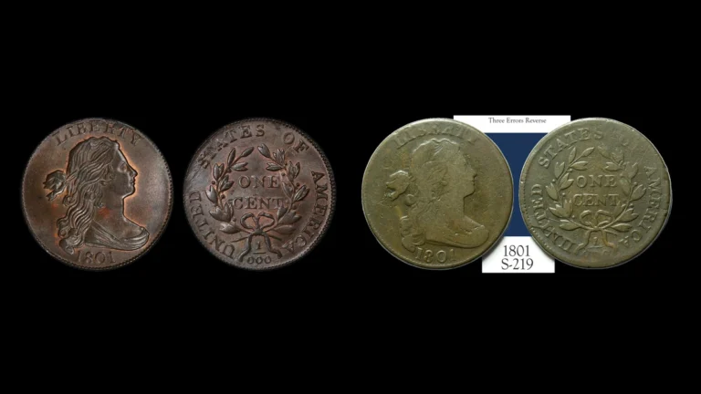 1801 Penny Errors — error coin photographs