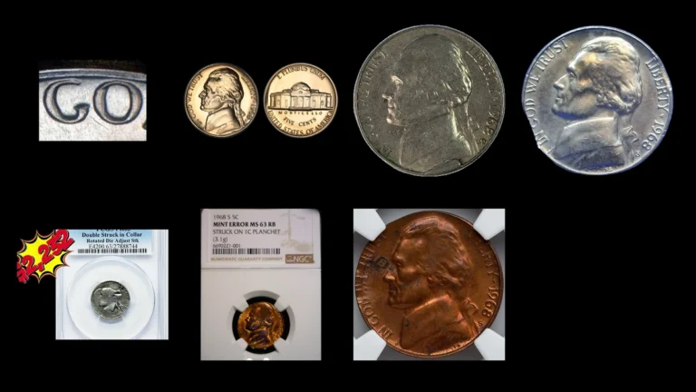 1968 Nickel Errors — error coin photographs