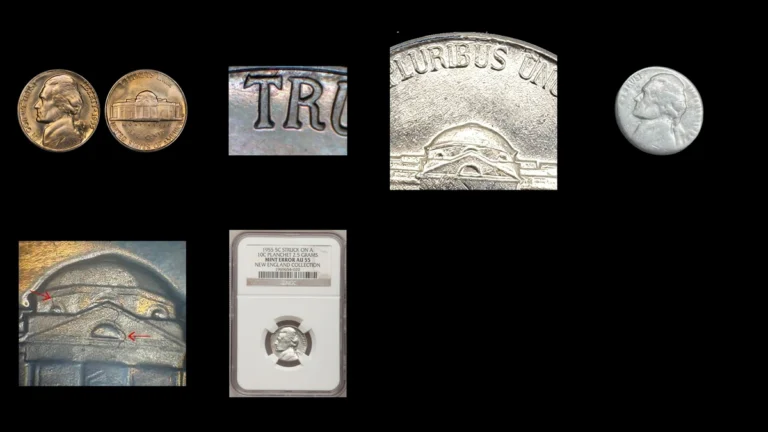 1955 Nickel Errors — error coin photographs