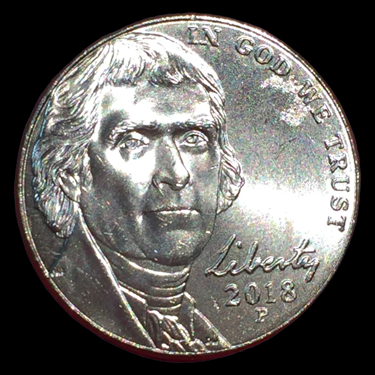 2018 Jefferson Nickel: Struck-Through Error
