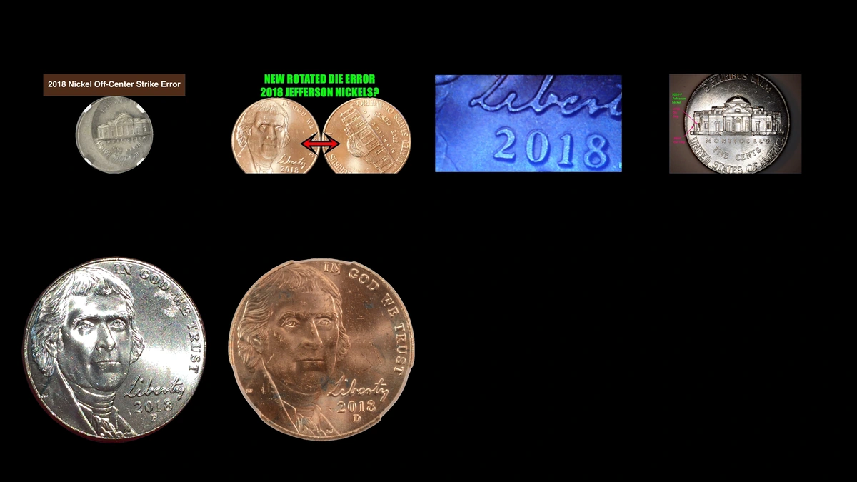 2018 Nickel Errors — error coin photographs