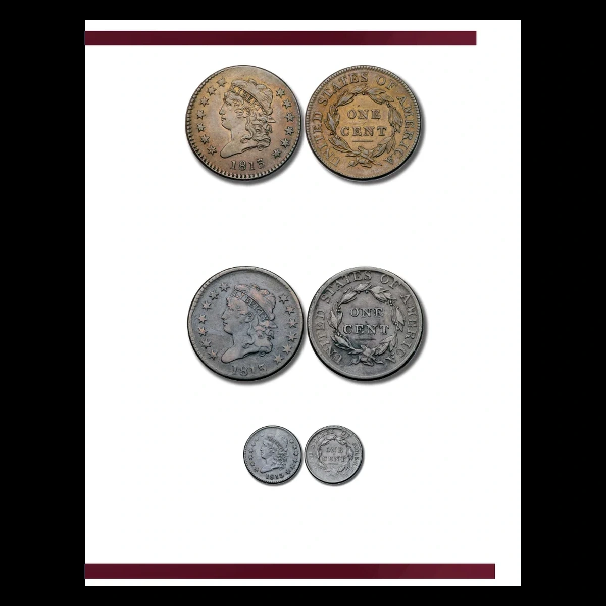 1813 Classic Head Cent: Misaligned Die