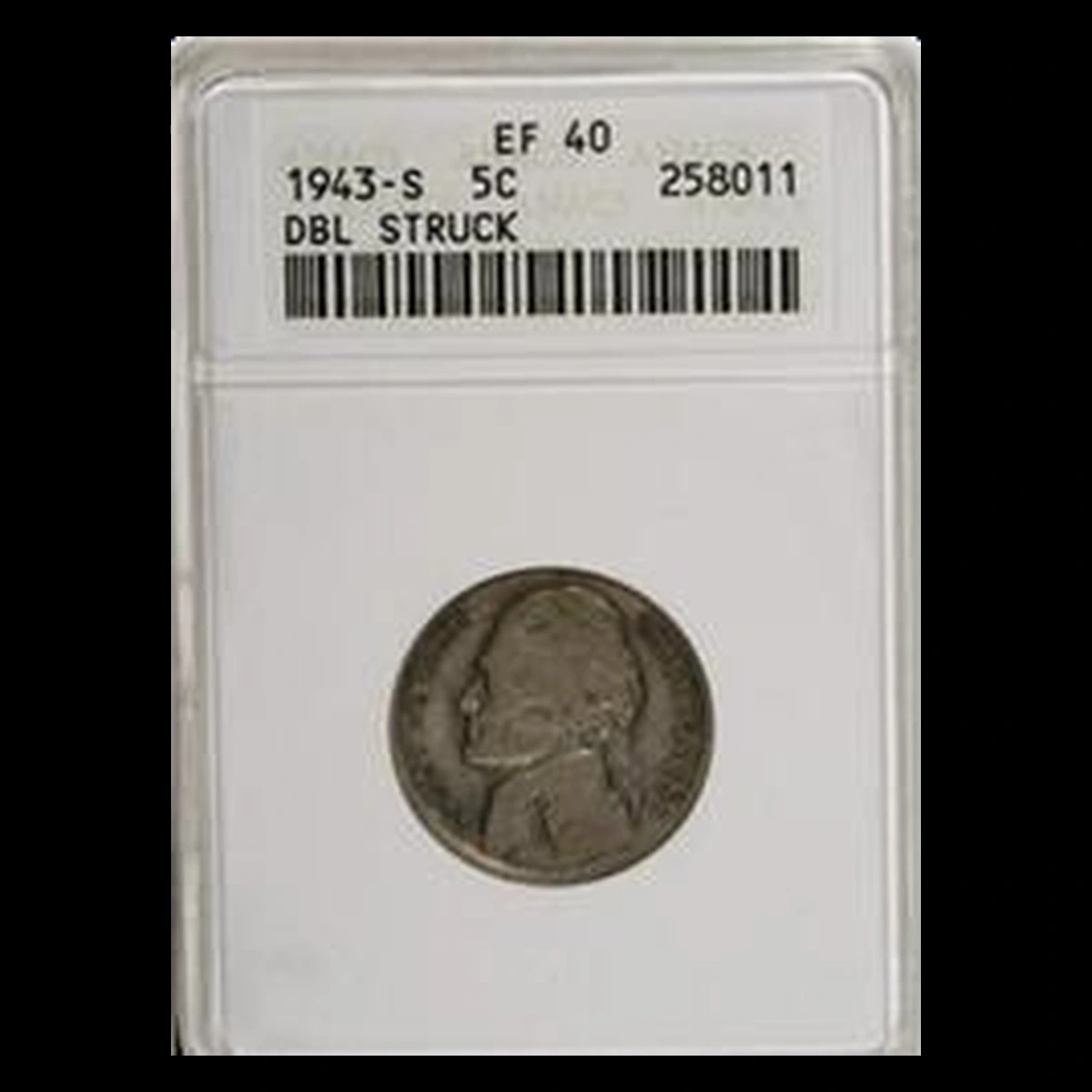 1943 Jefferson Nickel: Multiple Strike