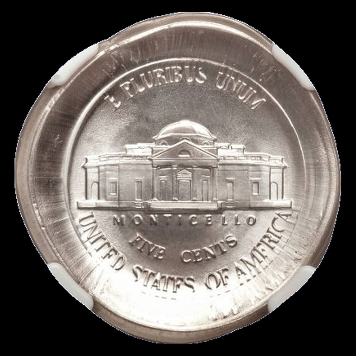 1977 Jefferson Nickel: Die Cap