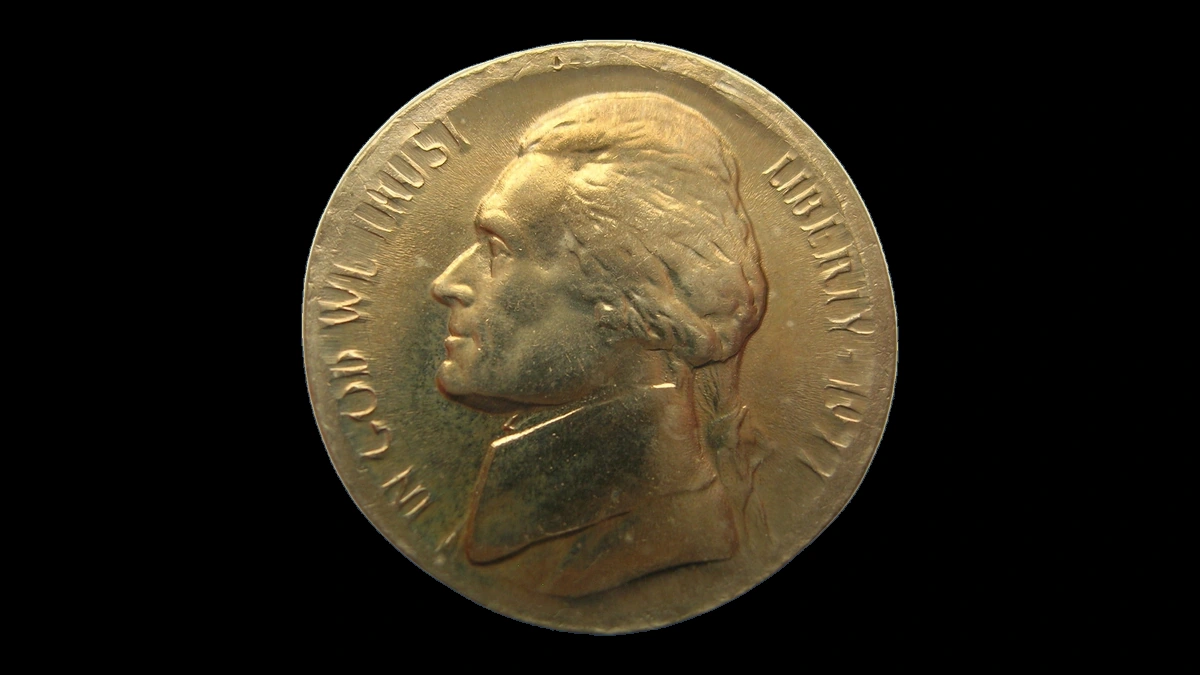 1977 Jefferson Nickel: Broadstrike